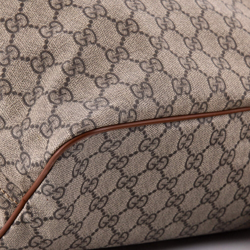 Gucci Convertible Soft Tote Gg Coated #269625G12B - Picture 7 of 9
